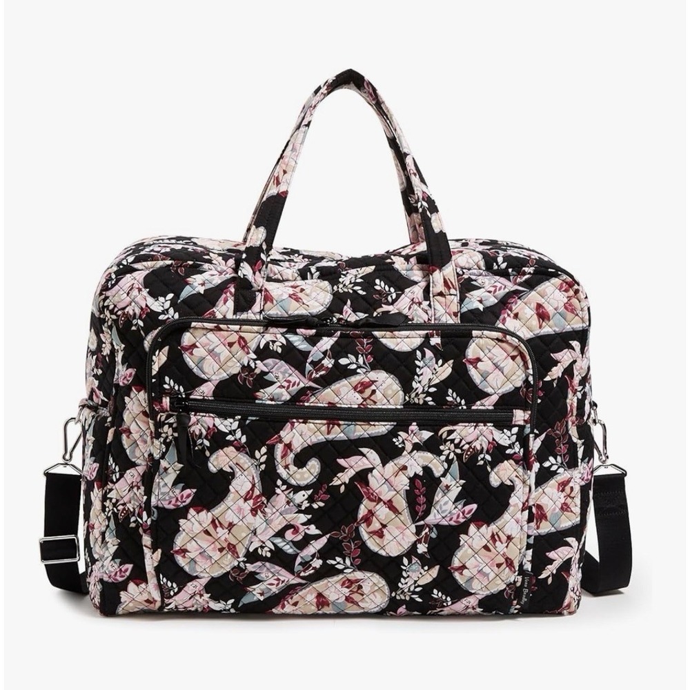 NWOT Vera Bradley Cotton Grand Weekender Travel Bag Botanical Paisley $145.00